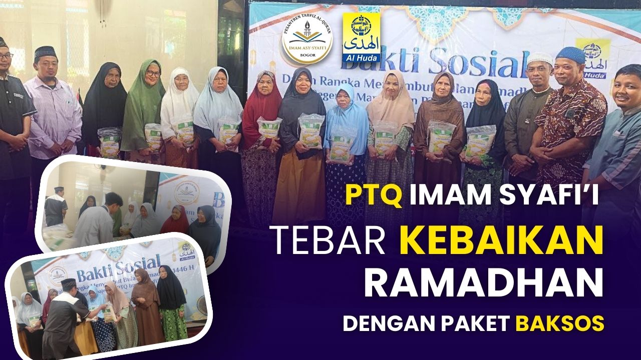 PTQ Imam Syafi’i Bogor Tebar 200 Paket Baksos di Bulan Ramadhan